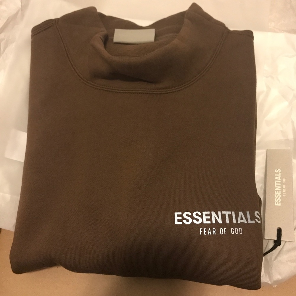 FOG essentials brown sweatshirt size M - Picture 2 of 5